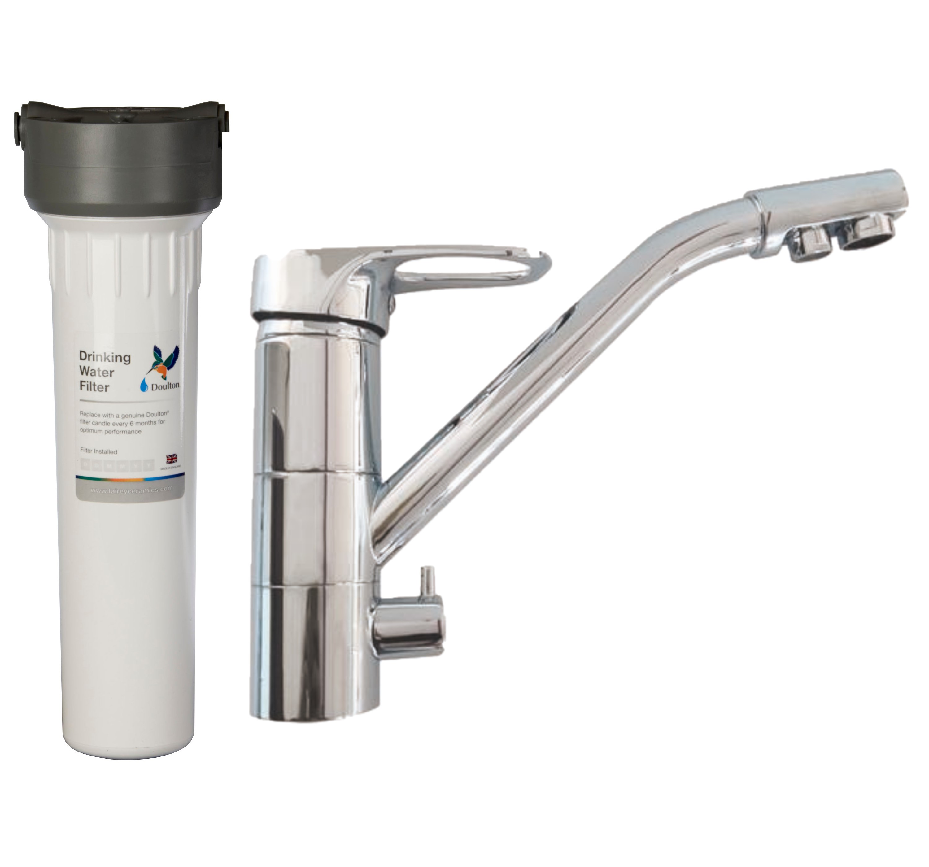 [PACK] Purificateur d'eau Doulton HIP BIOTECT + Mitigeur 3 voies CLASSIQUE brillant
