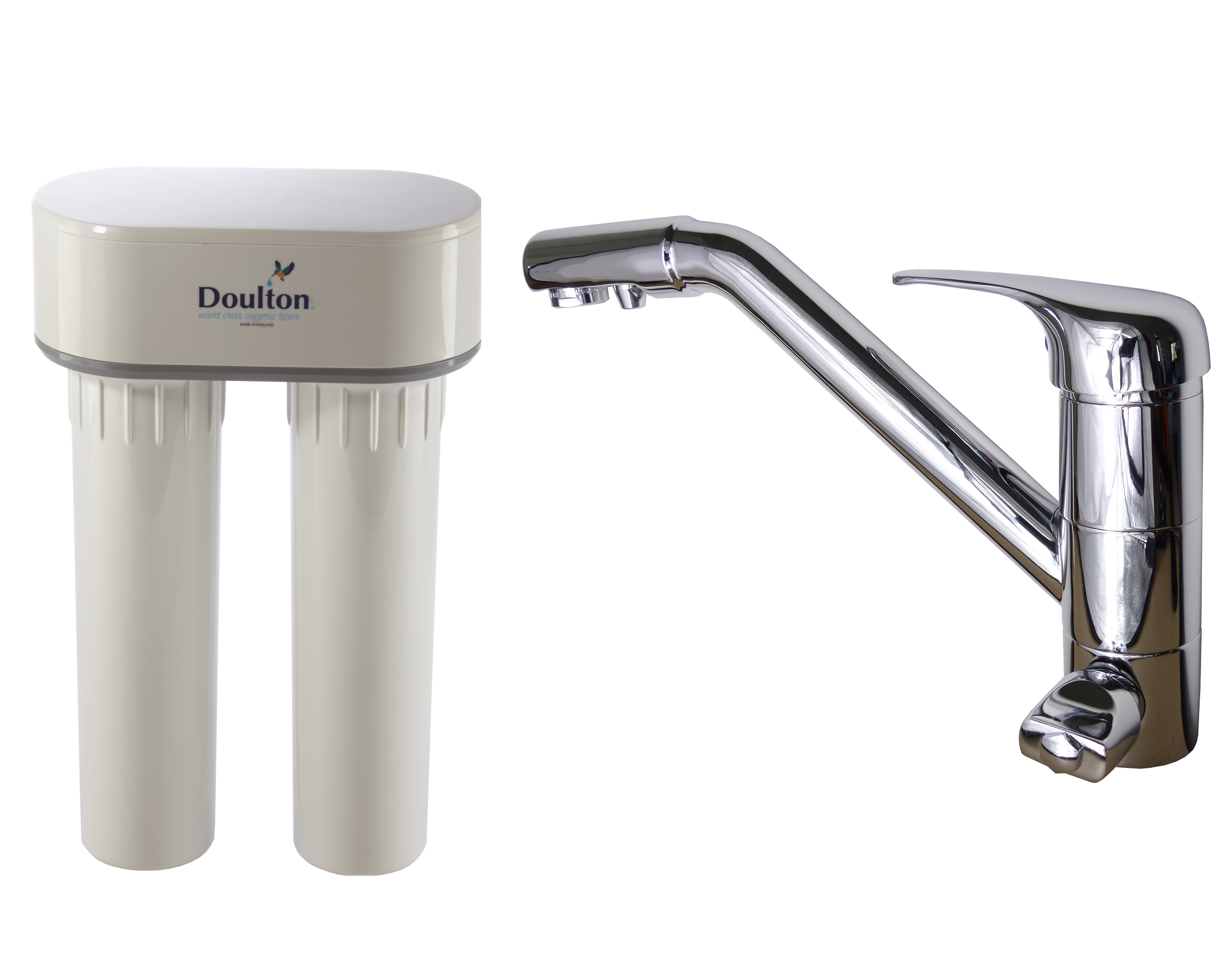 [PACK] Purificateur d'eau Doulton DUO HIP ANTI PFAS + Mitigeur 3 voies CLASSIQUE brillant